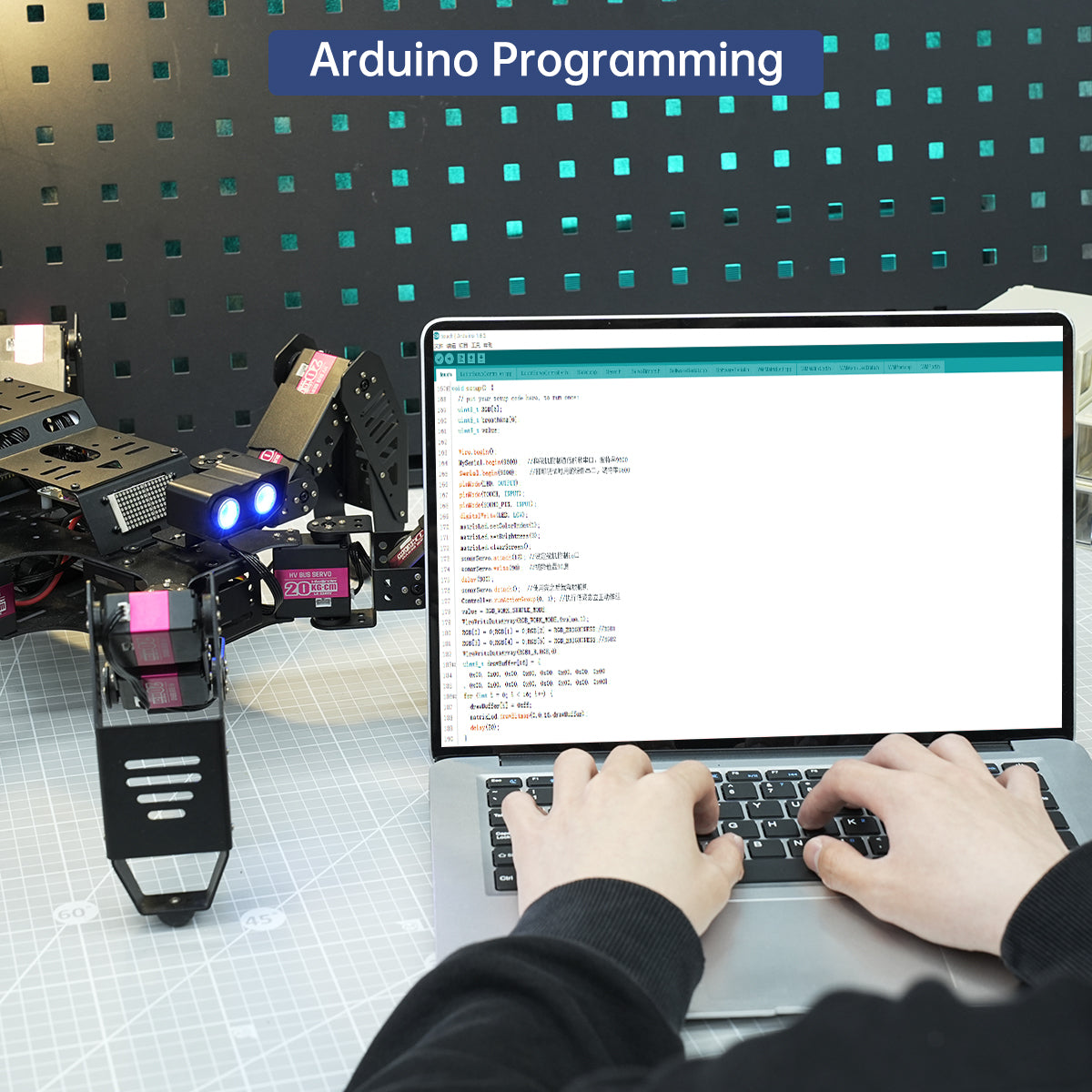 Spiderbot: Hiwonder Hexapod Programming Robot for Arduino Standard Version